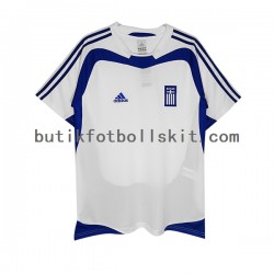 Grekland Retro Män Hemma Matchtröja 2004 Kortärmad