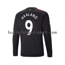 Manchester City Haaland 9 Män Borta Matchtröja 2022/23 Långärmad
