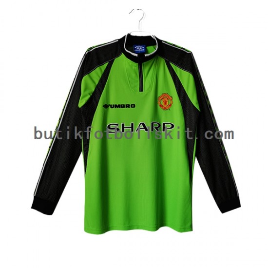 Manchester United Målvakt Retro Män Hemma Matchtröja 1998/99 Långärmad