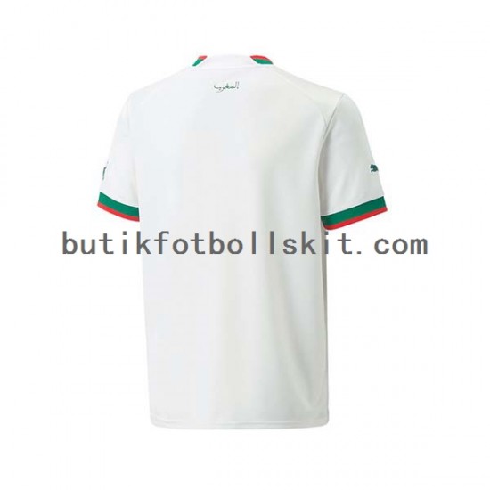 Marocko Män Borta Matchtröja World Cup 2022 Kortärmad
