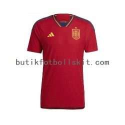 Spanien Män Hemma Matchtröja World Cup 2022 Kortärmad
