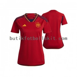 Spanien Kvinnor Hemma Matchtröja World Cup 2022 Kortärmad