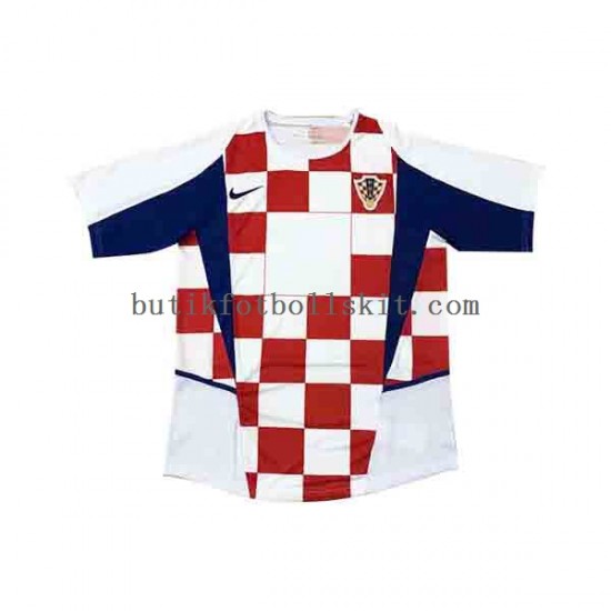 Kroatien Män Hemma Matchtröja 2002 Kortärmad