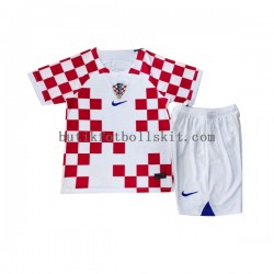 Kroatien Barn Hemma Matchtröja World Cup 2022 Kortärmad