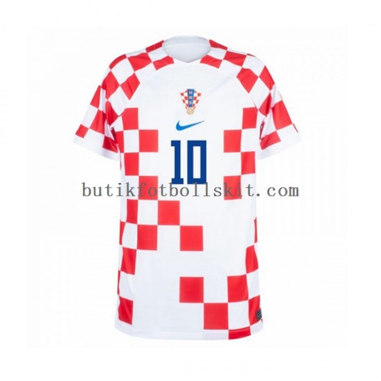 Kroatien Modrić 10 Män Hemma Matchtröja World Cup 2022 Kortärmad