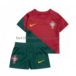 Portugal Barn Hemma Matchtröja World Cup 2022 Kortärmad