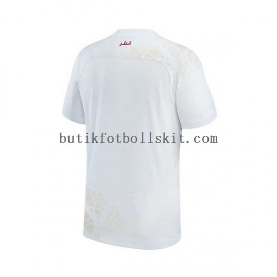 Qatar Män Borta Matchtröja World Cup 2022 Kortärmad