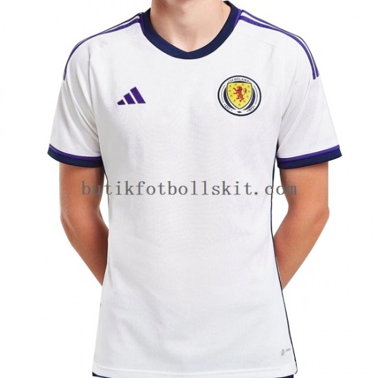 Skottland Män Borta Matchtröja 2022 Kortärmad