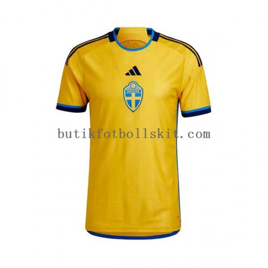Sverige Män Hemma Matchtröja 2022 Kortärmad