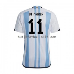 Argentina Di Maria 11 Män Hemma Matchtröja World Cup 2022 Kortärmad