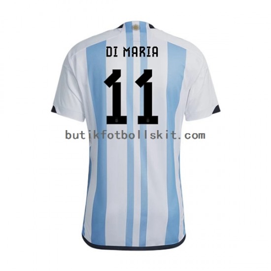 Argentina Di Maria 11 Män Hemma Matchtröja World Cup 2022 Kortärmad