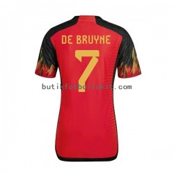 Belgien De Bruyne 7 Män Hemma Matchtröja World Cup 2022 Kortärmad