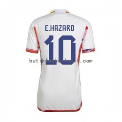 Belgien Eden Hazard 10 Män Borta Matchtröja World Cup 2022 Kortärmad