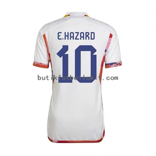Belgien Eden Hazard 10 Män Borta Matchtröja World Cup 2022 Kortärmad