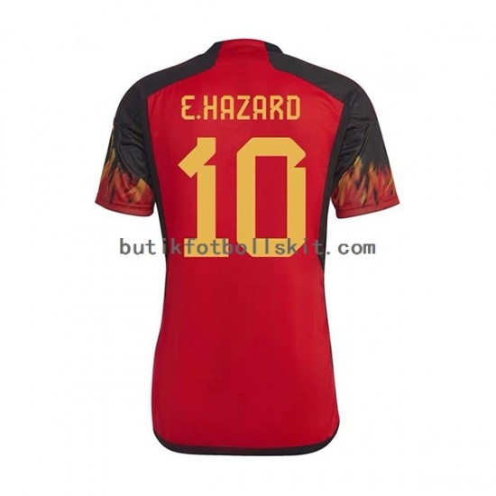 Belgien Hazard 10 Män Hemma Matchtröja World Cup 2022 Kortärmad
