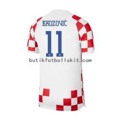 Kroatien Brozovic 11 Män Hemma Matchtröja World Cup 2022 Kortärmad