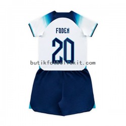 England Foden 20 Barn Hemma Matchtröja World Cup 2022 Kortärmad