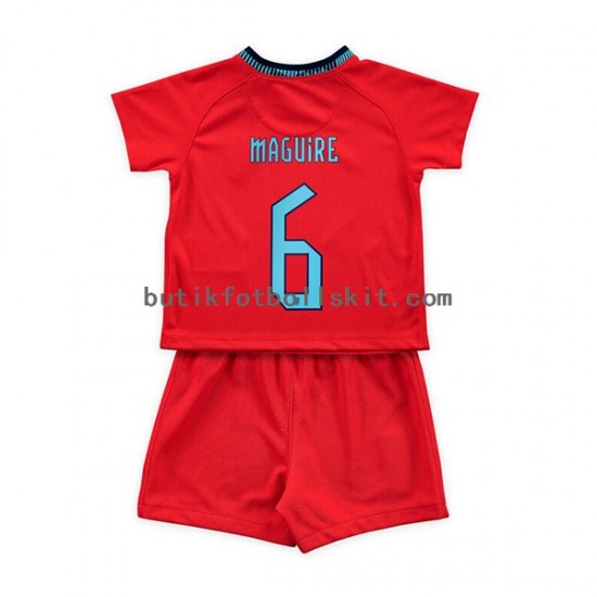 England Maguire 6 Barn Borta Matchtröja World Cup 2022 Kortärmad