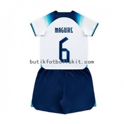 England Maguire 6 Barn Hemma Matchtröja World Cup 2022 Kortärmad