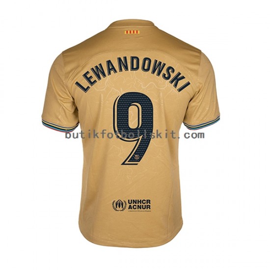 FC Barcelona Lewandowski 9 Män Borta Matchtröja 2022/23 Kortärmad