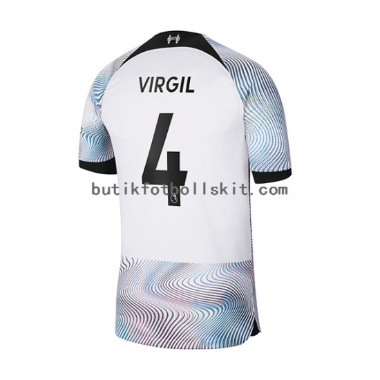 Liverpool Virgil 4 Män Borta Matchtröja 2022/23 Kortärmad