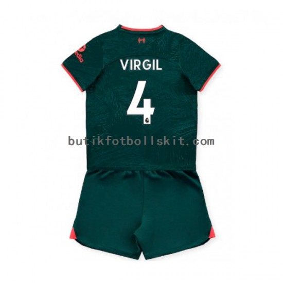 Liverpool Virgil van Dijk 4 Barn Tredje Matchtröja 2022/23 Kortärmad