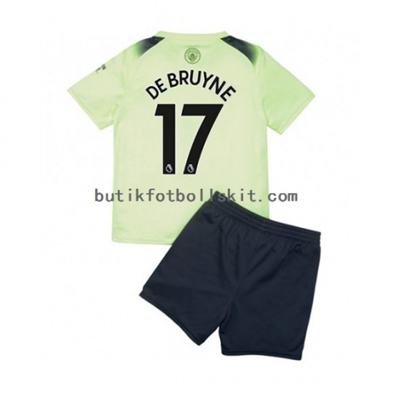 Manchester City De Bruyne 17 Barn Tredje Matchtröja 2022/23 Kortärmad