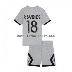 Paris Saint-Germain R.Sanches 18 Barn Borta Matchtröja 2022/23 Kortärmad