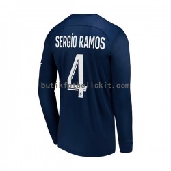 Paris Saint-Germain Sergio Ramos 4 Män Hemma Matchtröja 2022/23 Långärmad