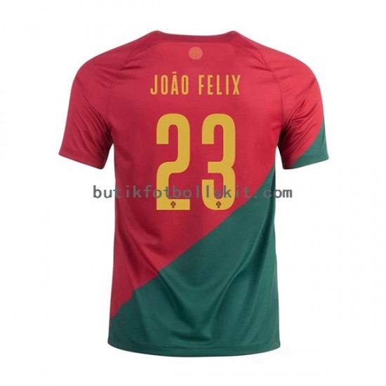 Portugal Joao Felix 23 Män Hemma Matchtröja World Cup 2022 Kortärmad