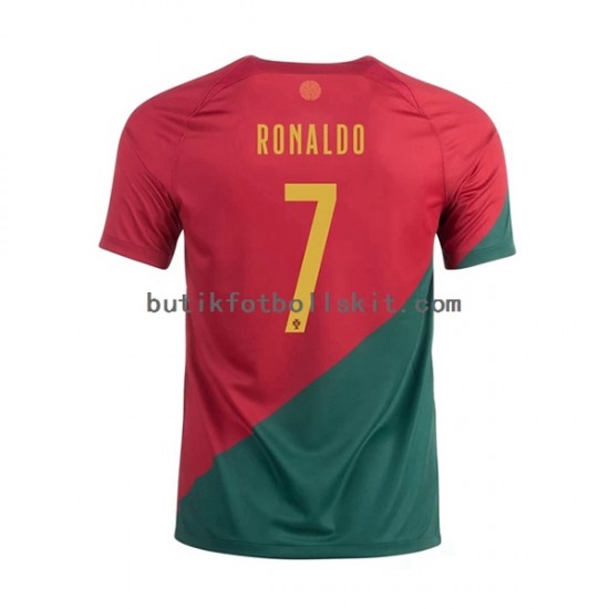 Portugal Ronaldo 7 Män Hemma Matchtröja World Cup 2022 Kortärmad