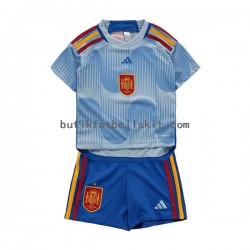 Spanien Barn Borta Matchtröja World Cup 2022 Kortärmad