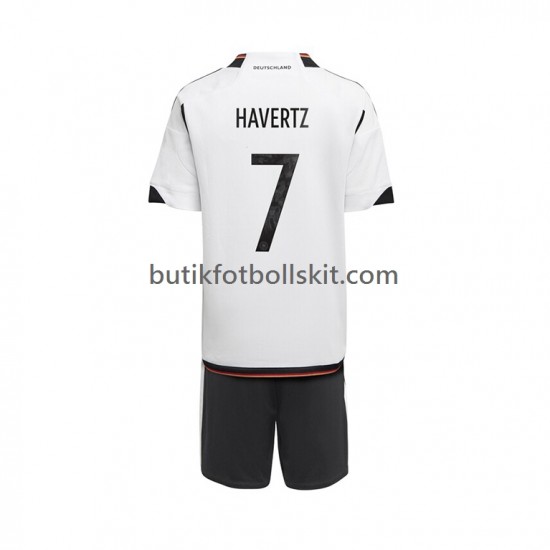 Tyskland Havertz 7 Barn Hemma Matchtröja World Cup 2022 Kortärmad