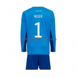 Tyskland Manuel Neuer 1 Målvakt Barn Hemma Matchtröja World Cup 2022 Långärmad