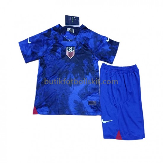 USA Barn Borta Matchtröja World Cup 2022 Kortärmad