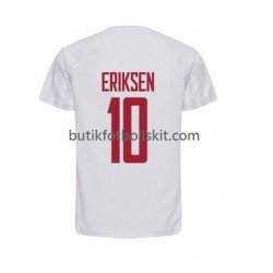 Danmark Christian Eriksen 10 Män Borta Matchtröja World Cup 2022 Kortärmad