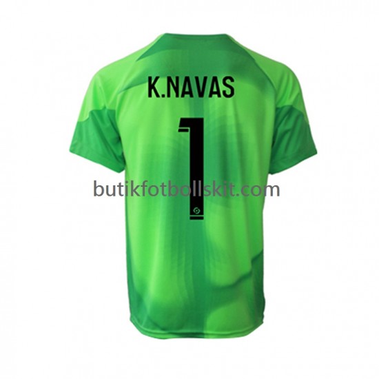 Paris Saint-Germain Keylor Navas 1 Målvakt Män Hemma Matchtröja 2022/23 Kortärmad