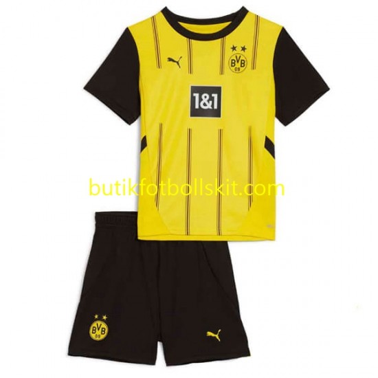 Borussia Dortmund Barn Hemma Matchtröja 2024/25 Kortärmad