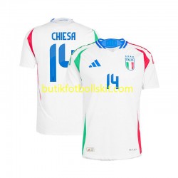Italien Chiesa 14 Män Borta Matchtröja Euro 2024 Kortärmad