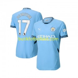 Manchester City Kevin De Bruyne 17 Män Hemma Matchtröja 2024/25 Kortärmad