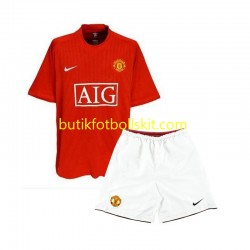 Manchester United 2007 Retro Barn Hemma Matchtröja Kortärmad