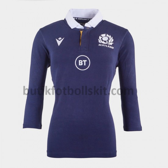 Rugbytröjor Skottlands Classic Dam Första Matchtröja 2020-2021 Långärmad